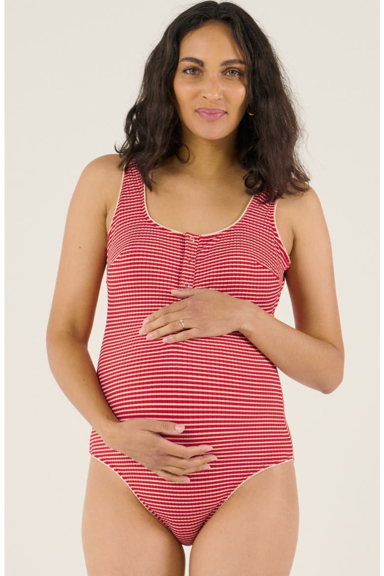 Maternity swimsuit Dinard, Main, color, Red