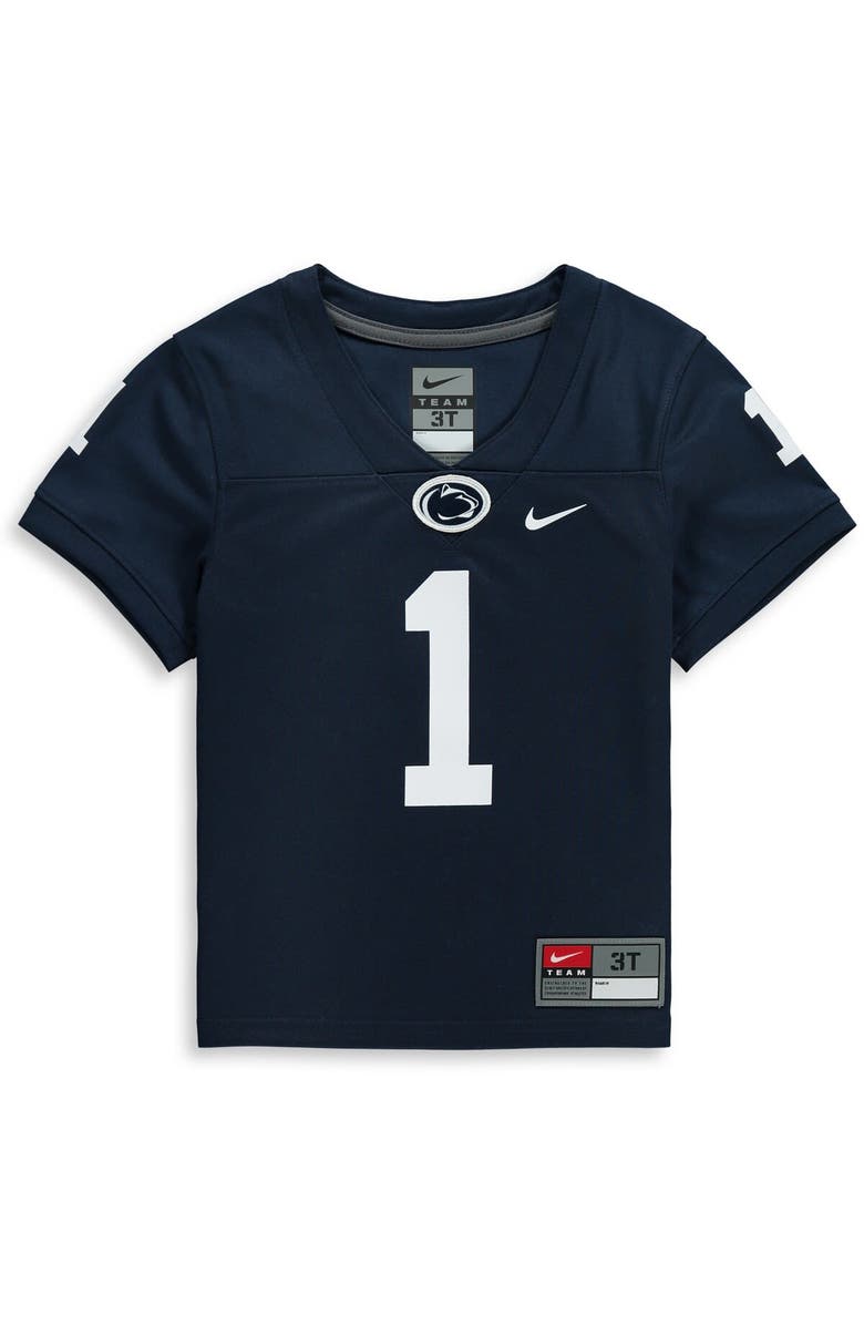 Nike Toddler Nike #1 Navy Penn State Nittany Lions Team Replica Football Jersey, Alternate, color, Navy