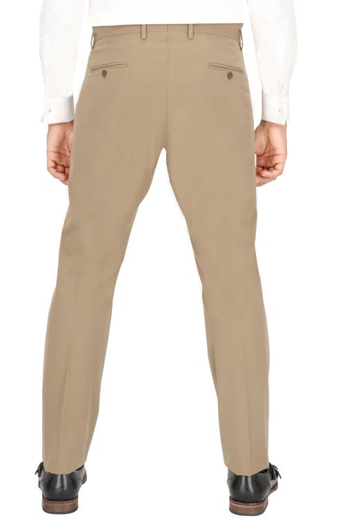 Scotch & Soda Traveler Tech Stretch Trousers In British Khaki