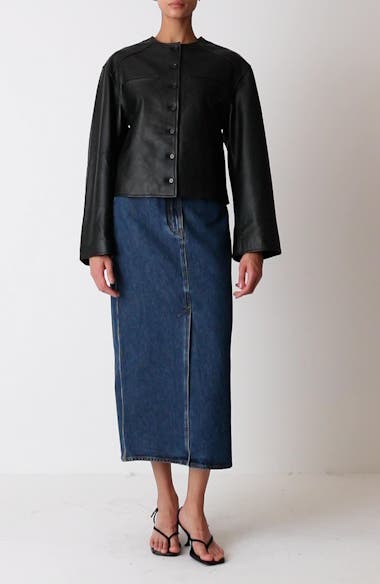 スカート LouLou De Saison 'Rona' skirt LOULOU DE SAISON Rona Denim Maxi Skirt | Nordstrom