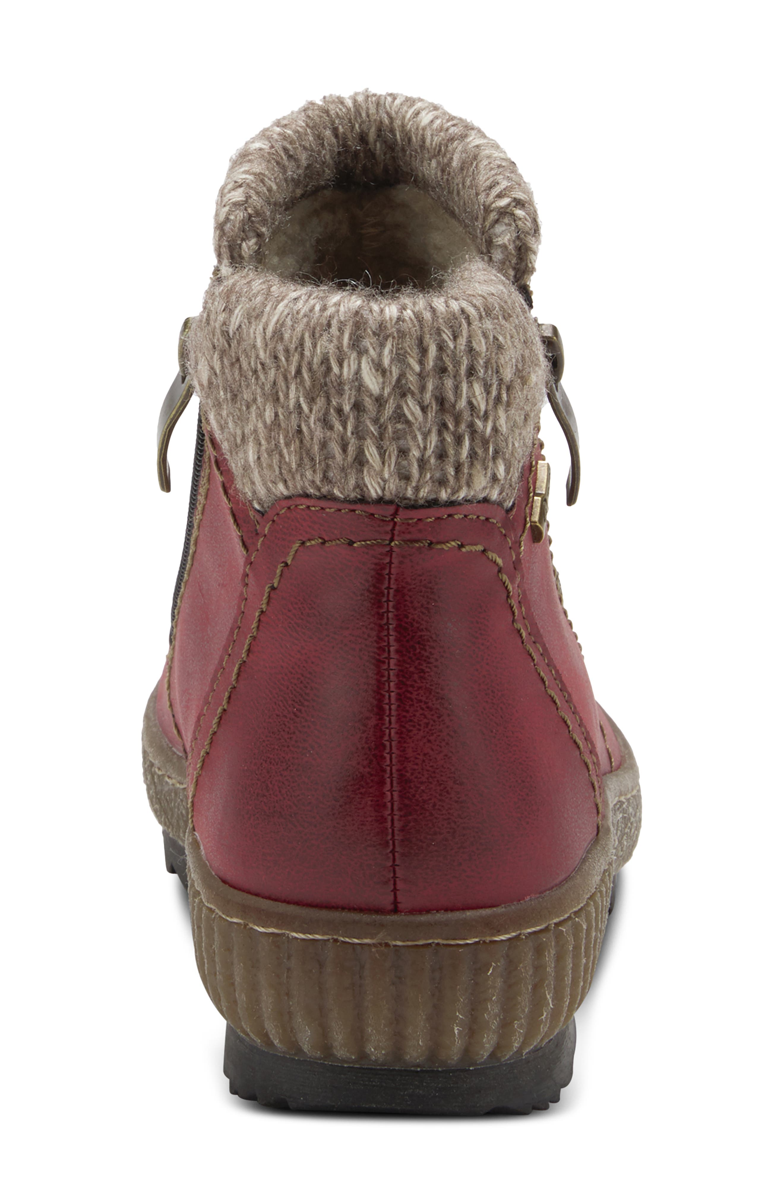 Spring Step Cleora Water Resistant Bootie, Alternate, color, Bordeaux Synthetic