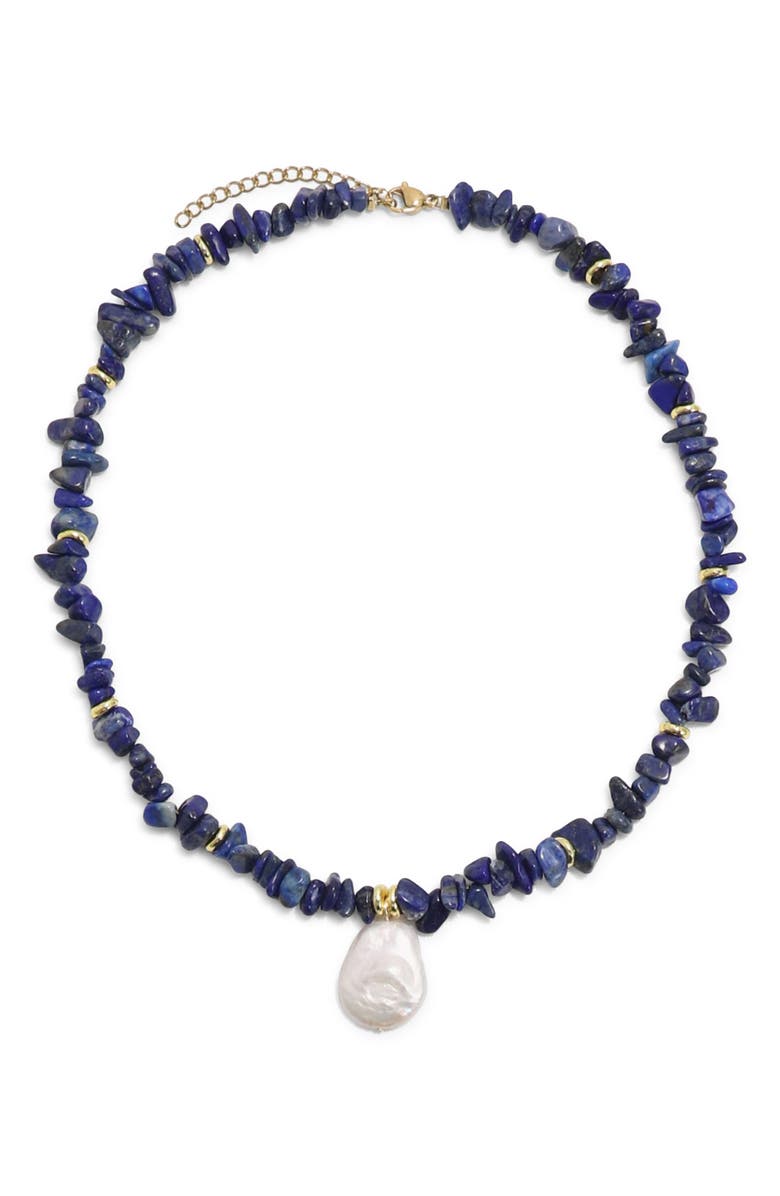 Petit Moments Vetta Freshwater Pearl Pendant Necklace, Main, color, 