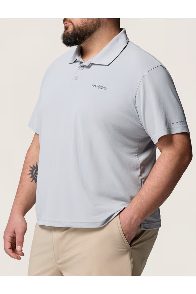 Big & Tall Pfg Freezer Polo Shirt, Alternate, color, COOL GREY