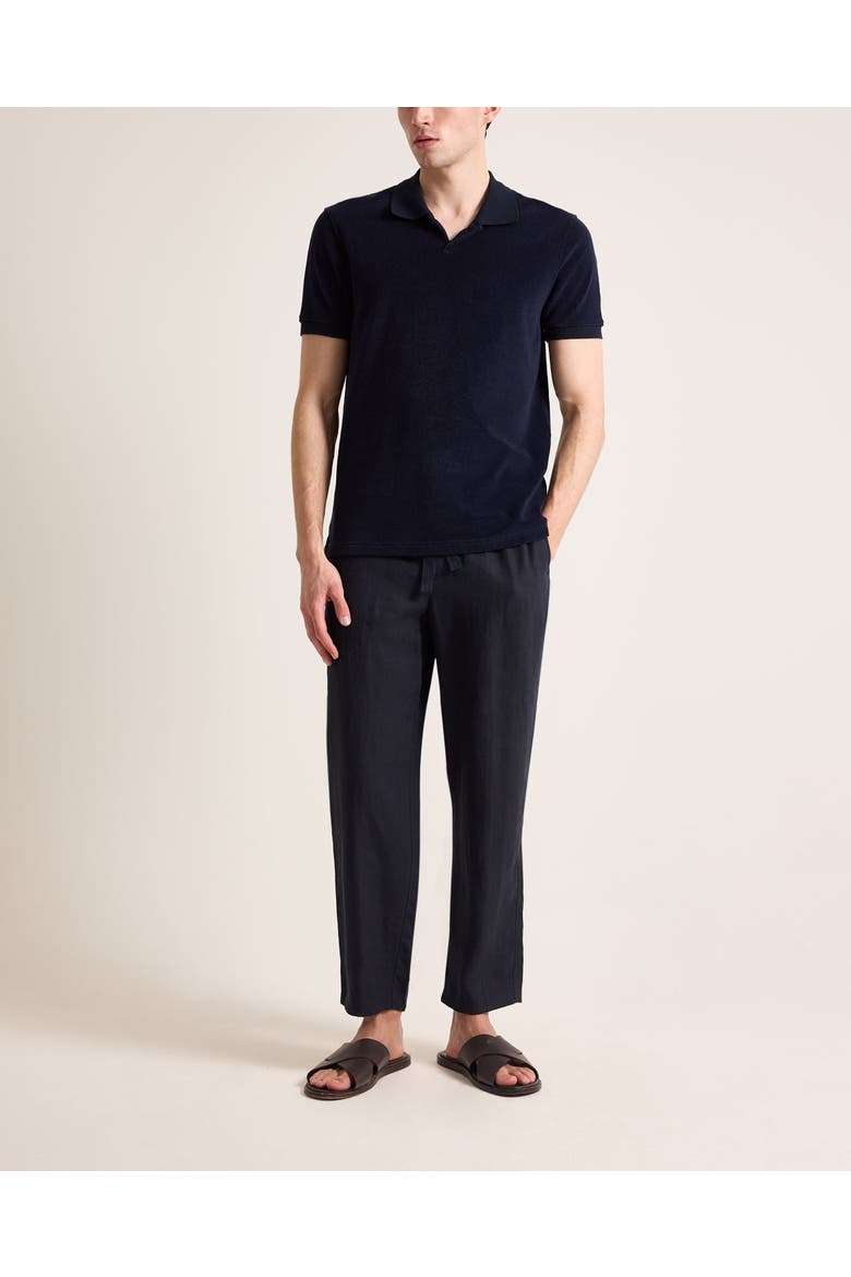 Bruno Towelling Classic Fit Towelling Polo, Main, color, NIGHT IRIS
