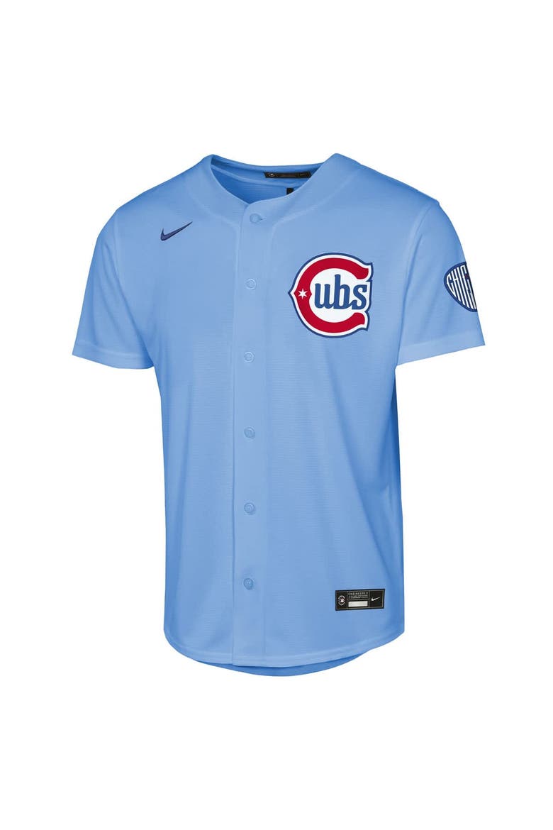 Youth Nike  Light Blue Chicago Cubs Alternate 2 Stadium Jersey, Alternate, color, Light Blue