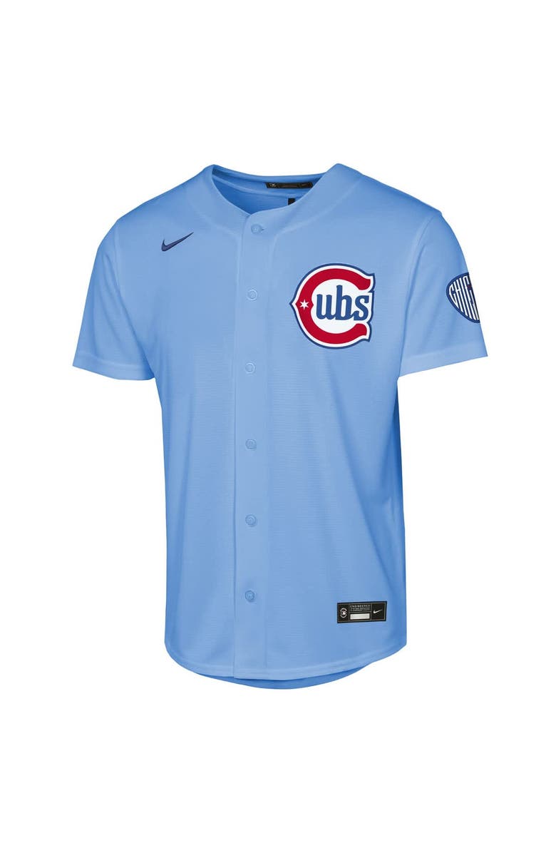 Nike Youth Nike  Light Blue Chicago Cubs Alternate 2 Stadium Jersey, Alternate, color, Light Blue