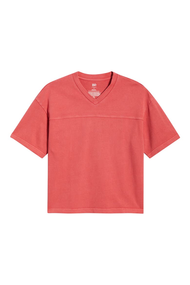 Seamed Heavyweight T-Shirt, Alternate, color, RED BEAUTY