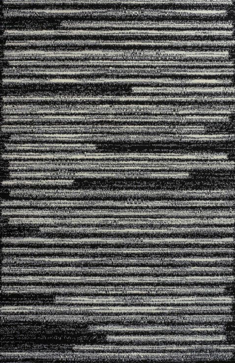 Khalil Modern Berber Stripe Area Rug