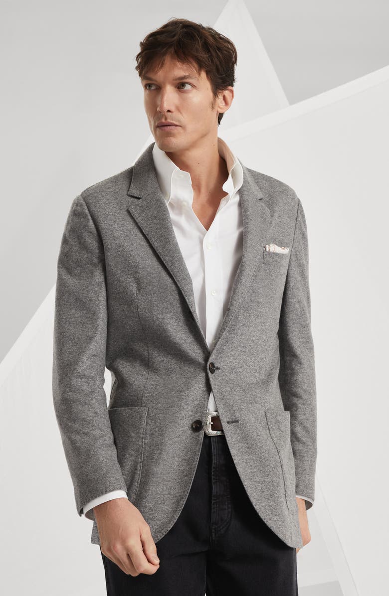 Brunello Cucinelli Cashmere jersey blazer, Alternate, color,
