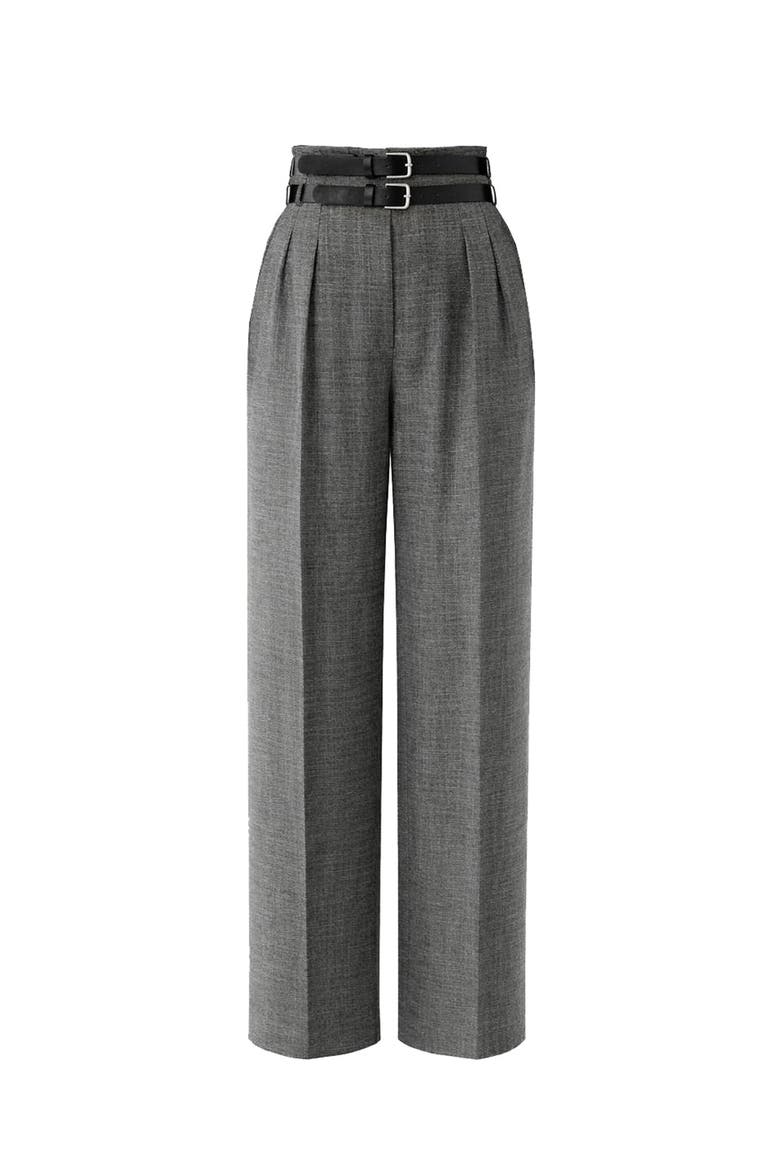 Albus Belted Pants, Alternate, color, ANTHRACITE