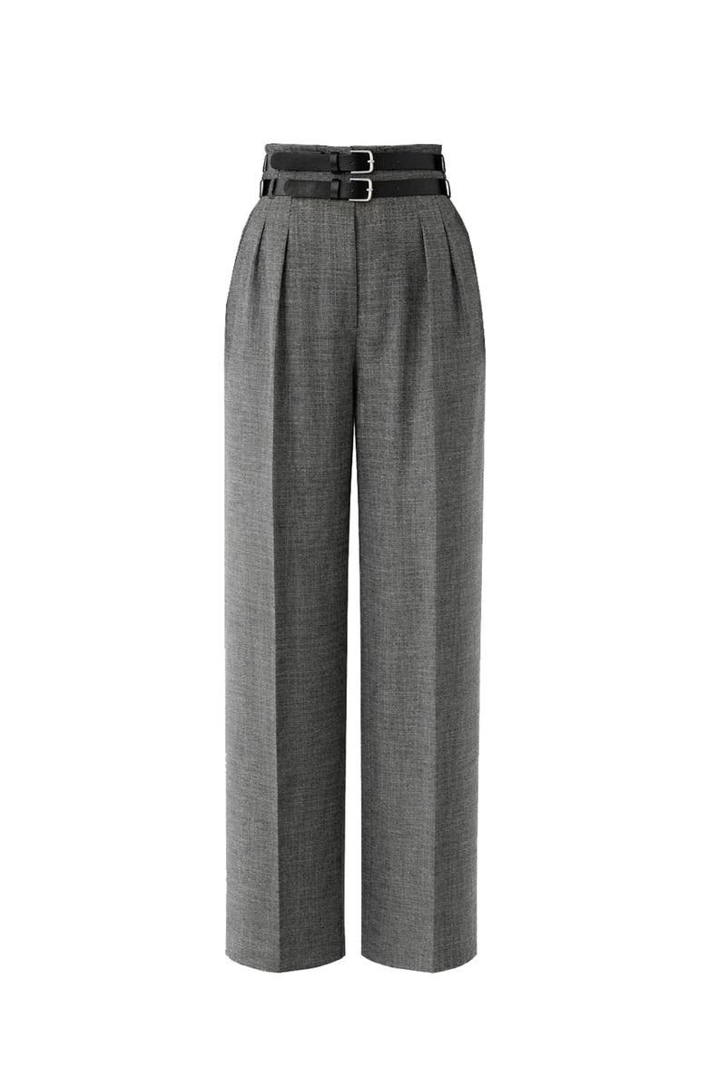 Exquise Belted Pants, Alternate, color, Anthracite