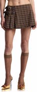 Avec Les Filles Plaid Belted Skort