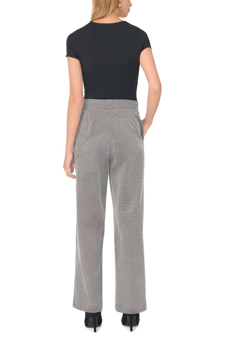 Pintuck Wide Leg Pull-On Pants, Alternate, color, RICH BLACK