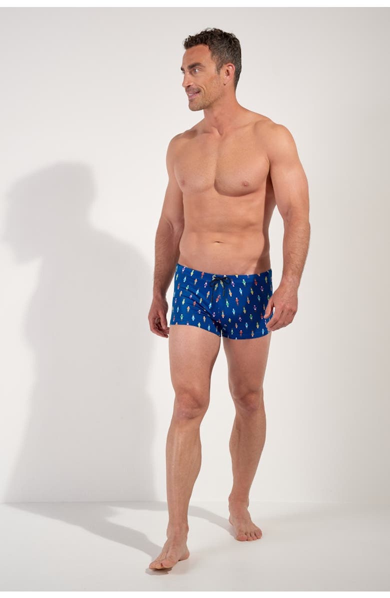 HOM Calcio Swim Shorts, Alternate, color, Navy Print