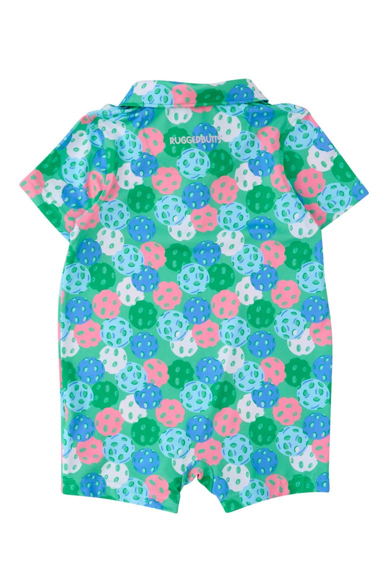 Performance Polo Romper, Alternate, color, Green Pickleball Party