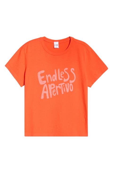 Endless Apertivo Graphic Cotton T-Shirt