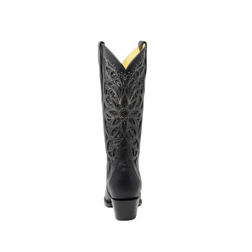 Nortalie The Noche Western Cowboy Boot In Black