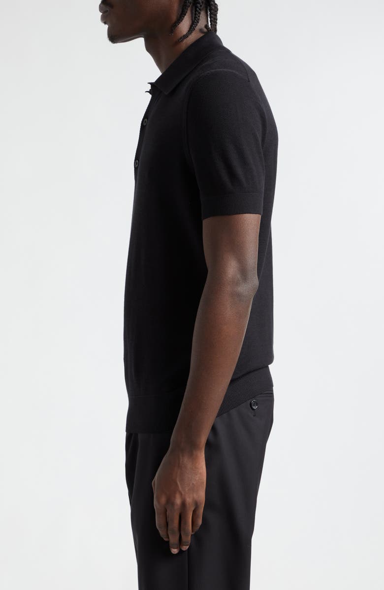 TOM FORD Honeycomb Knit Polo, Alternate, color,