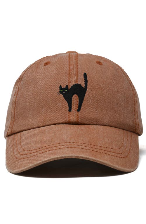 DALIX DALIX BLACK CAT EMBROIDERED CASUAL HAT 