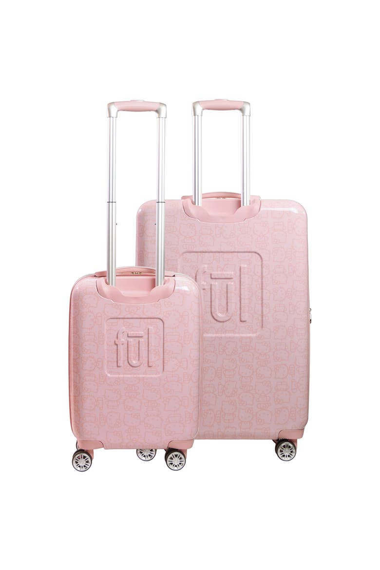 Hello Kitty Pose All Over Print 2 pc set Hard-sided spinner Luggage in 29 and 21 inch, Alternate, color, Pink