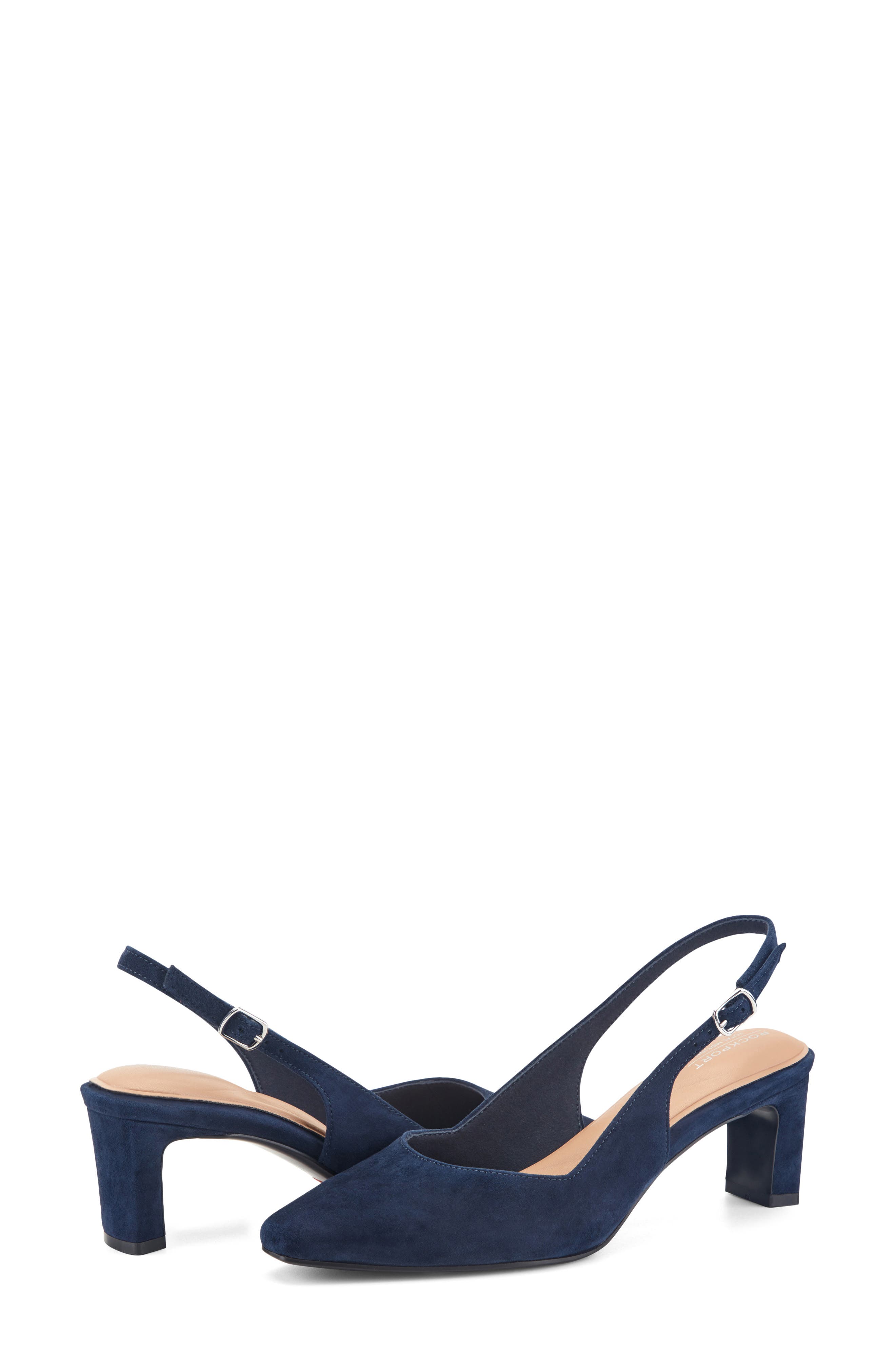 Mayla Total Motion Slingback Pump, Alternate, color, DARK BLUE