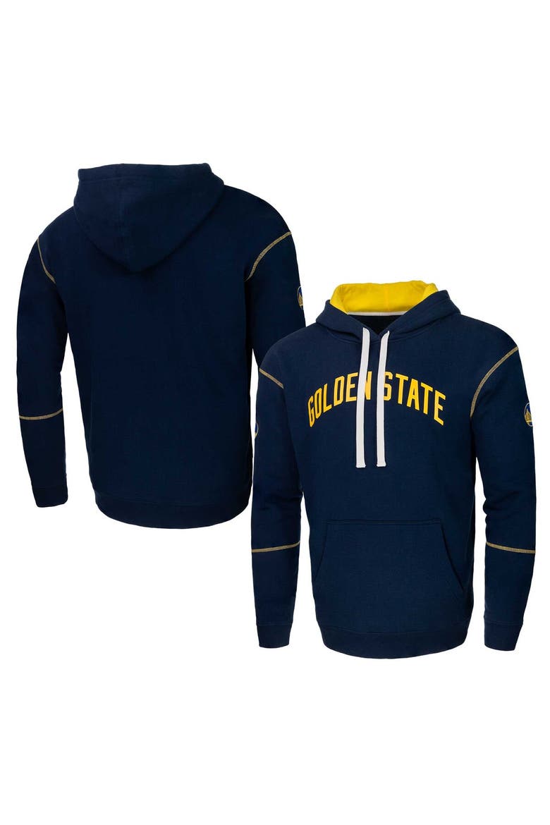 Unisex Navy Stadium Essentials Golden State Warriors Monument Pullover Hoodie, Main, color, Navy