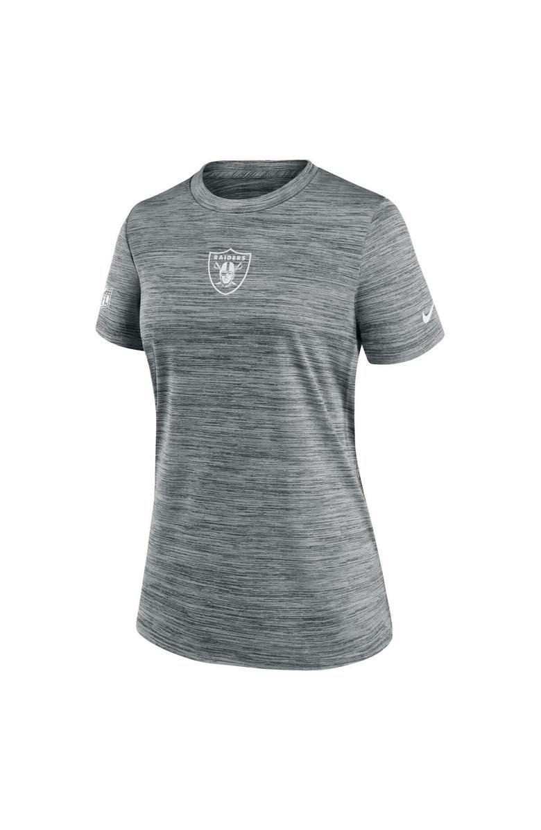 Nike Women's Nike Gray Las Vegas Raiders Sideline Velocity Performance T-Shirt, Alternate, color, Gray