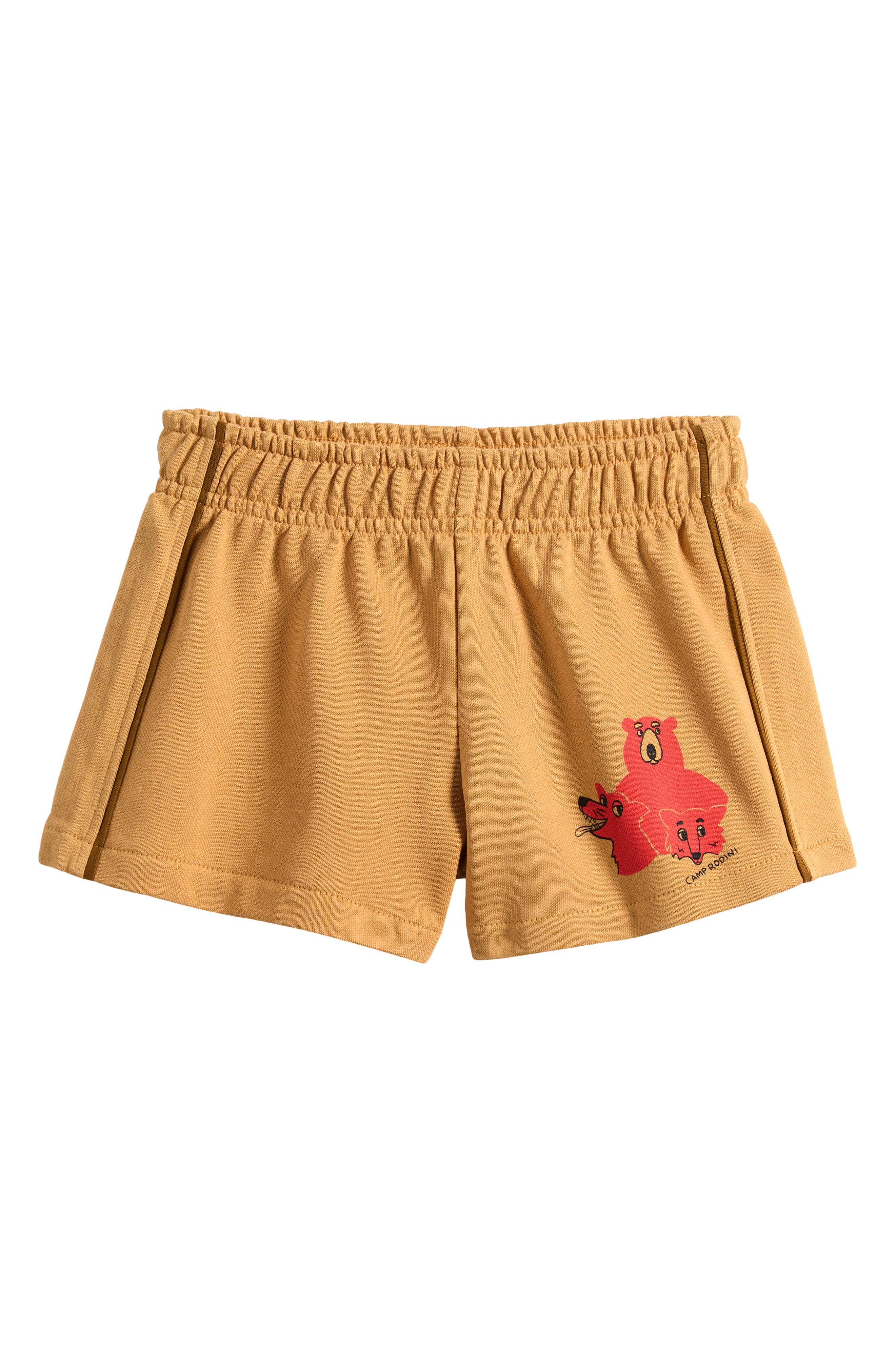 Mini Rodini Kids' Camp Rodini Organic Cotton Graphic Shorts | Nordstromrack