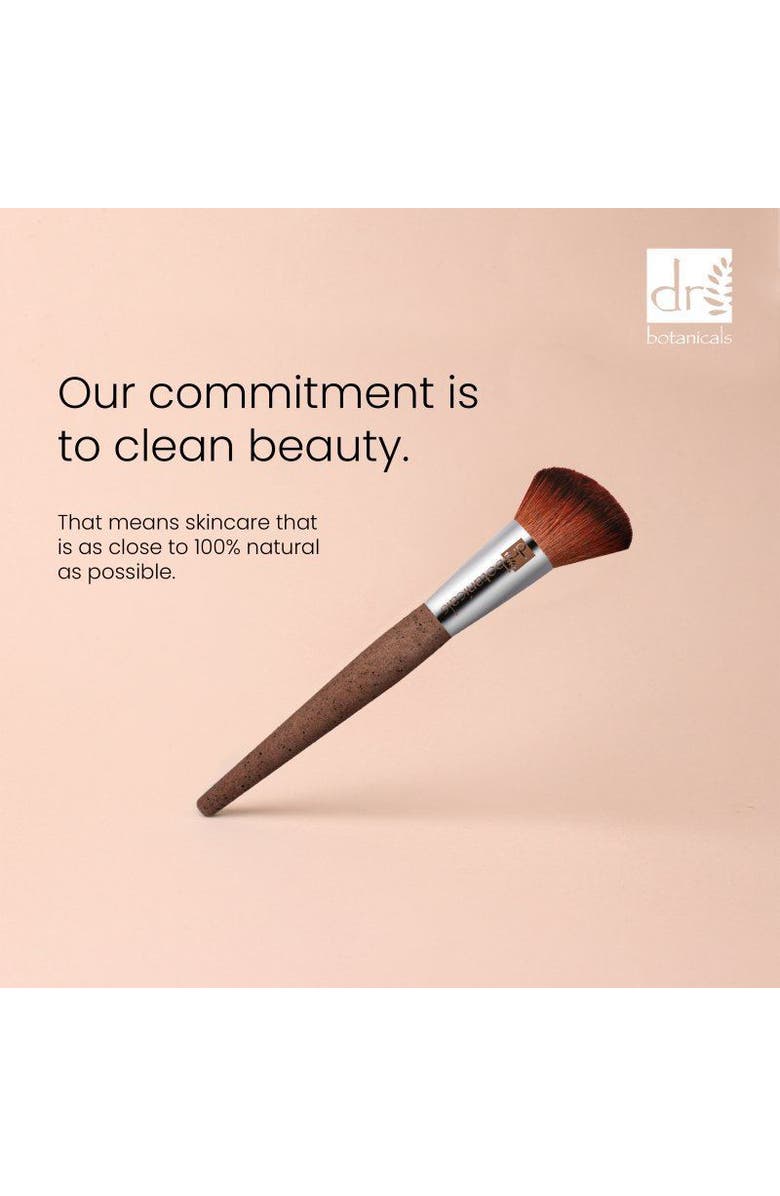 DR BOTANICALS Coffee Ground Blush Brush for Anti-Aging, Brightening, Alternate, color, White