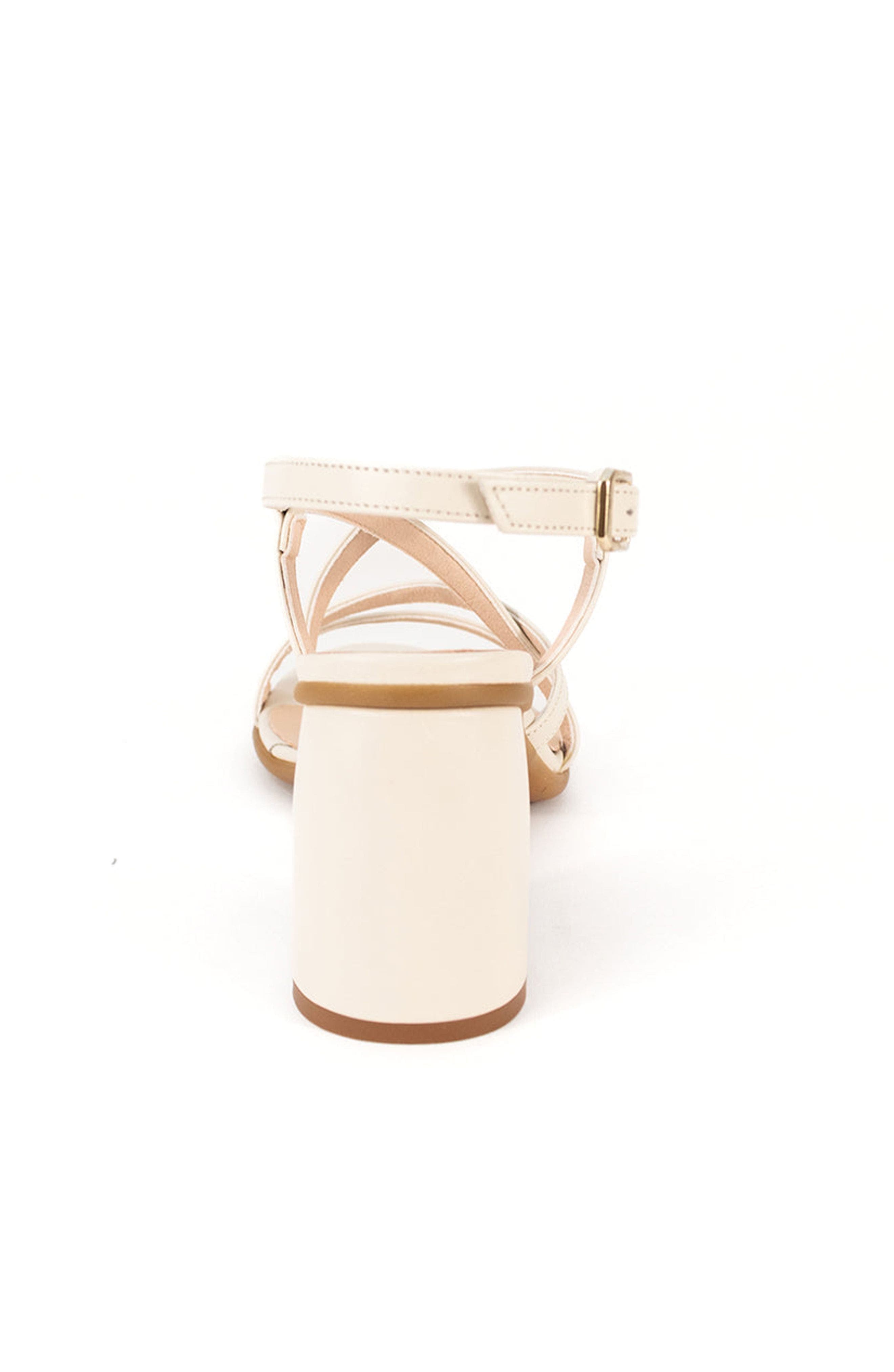 Menina Step Cloe Leather Heeled Sandal, Alternate, color, Ivory