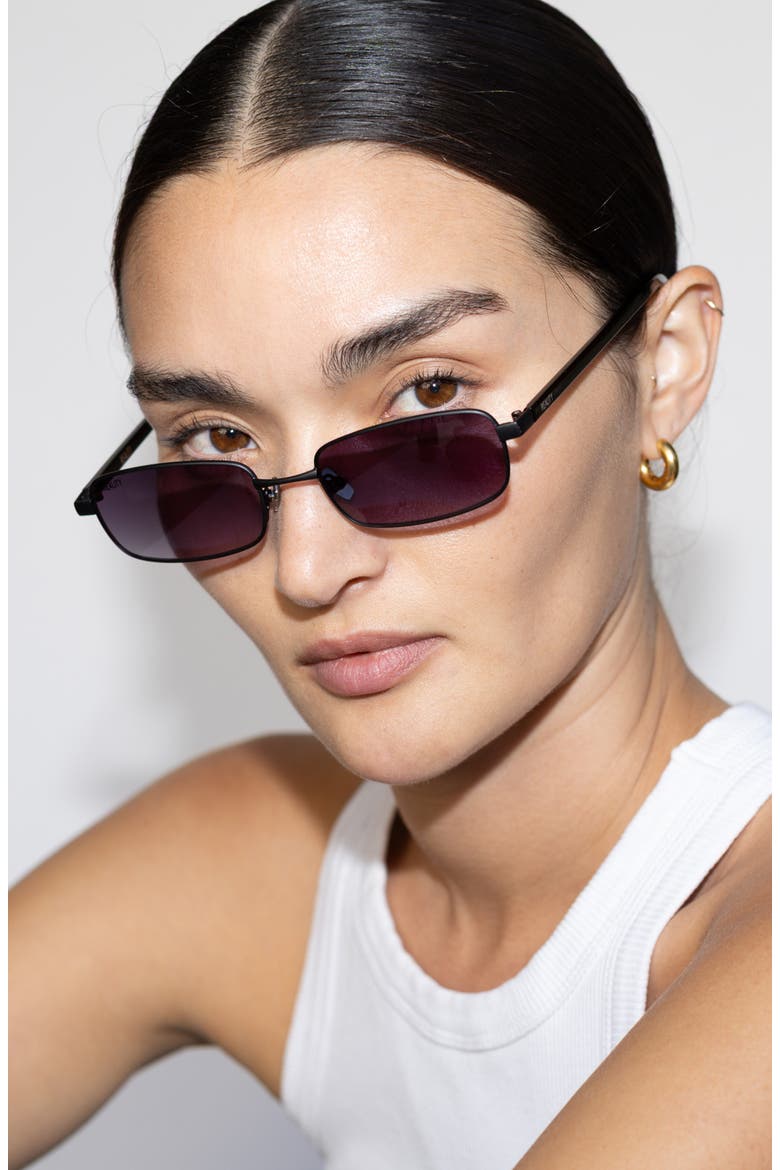 Vibes Town Sunglasses, Alternate, color, Matt Black