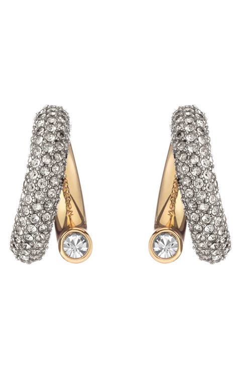 Monroe Pavé Hoop Earrings