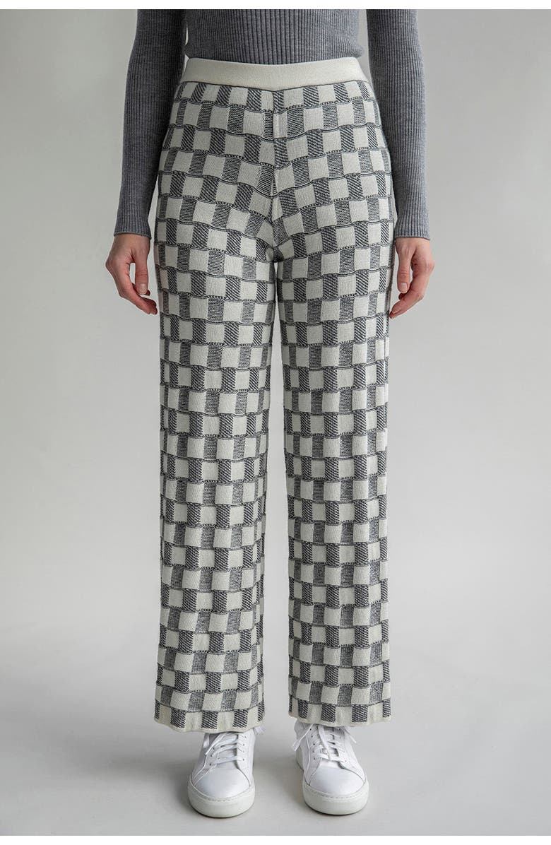 SSKEIN Zoe Trousers, Alternate, color, Grey Ivory