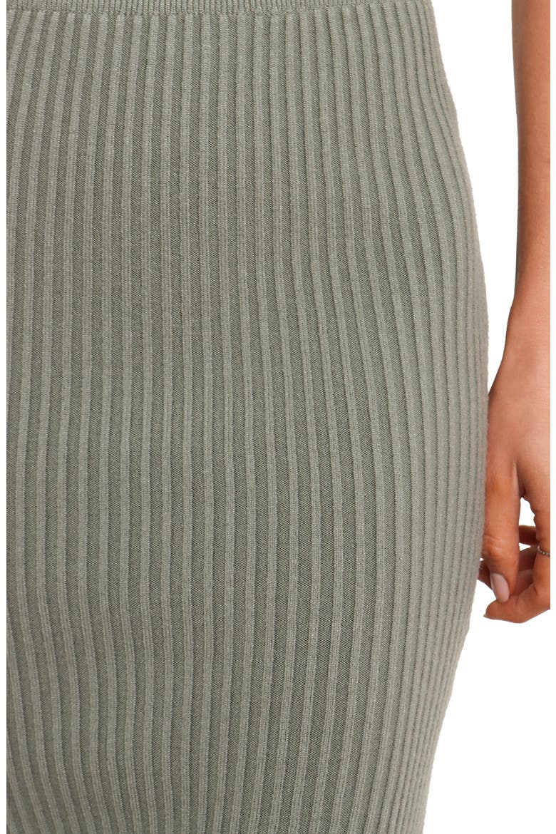Bowen Rib Sweater Skirt, Alternate, color, OLIVE