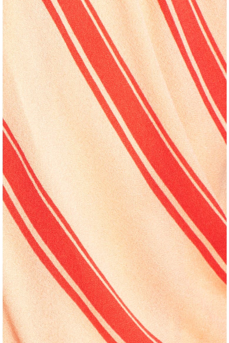 'Anabel' Stripe Halter Tank, Alternate, color, PERSIMMON