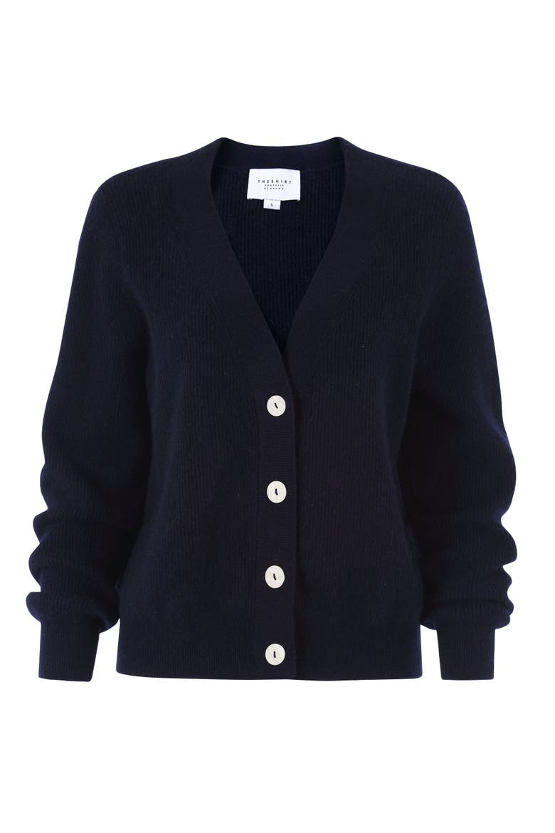 The Cashmere V-Neck Sweater, Alternate, color, Navy