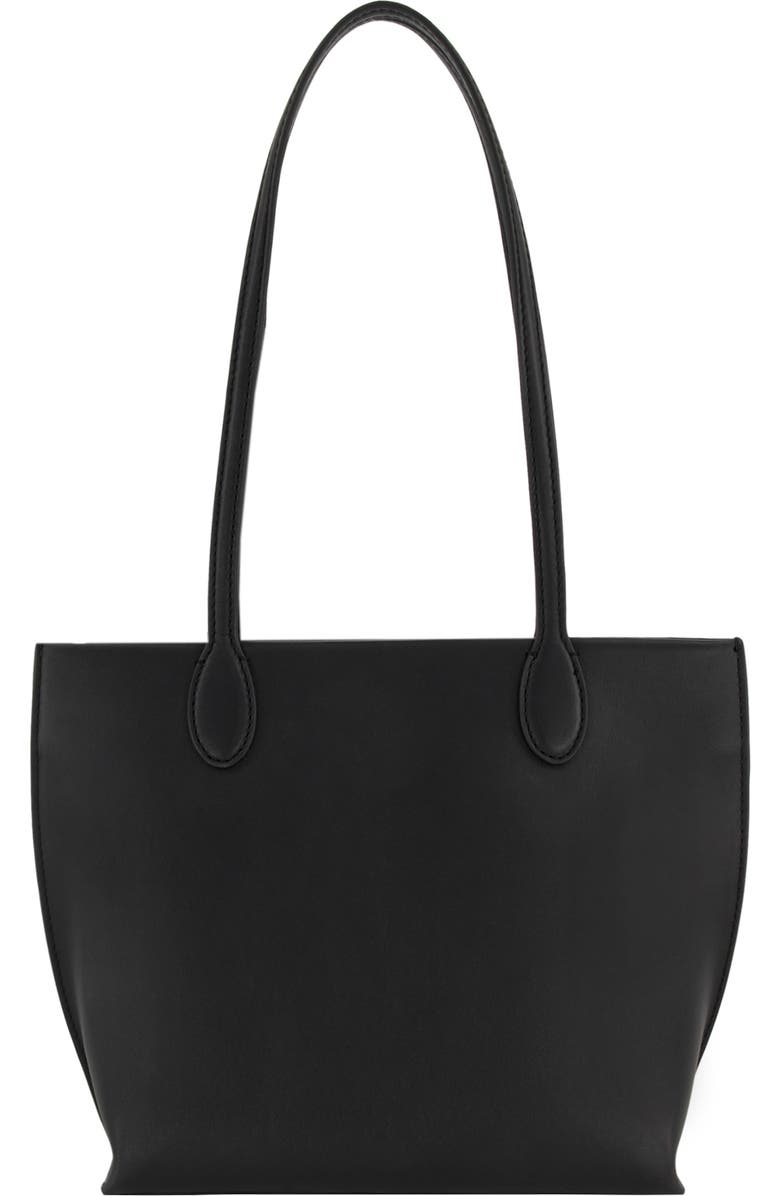 Vince Mini Athene Nappa Leather Tote, Alternate, color, Black
