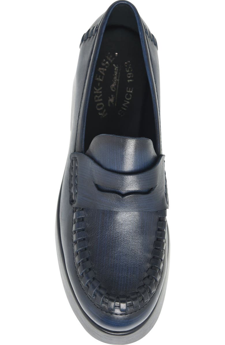 Kork-Ease<sup>®</sup> Pixie Platform Penny Loafer, Alternate, color, Navy Leather