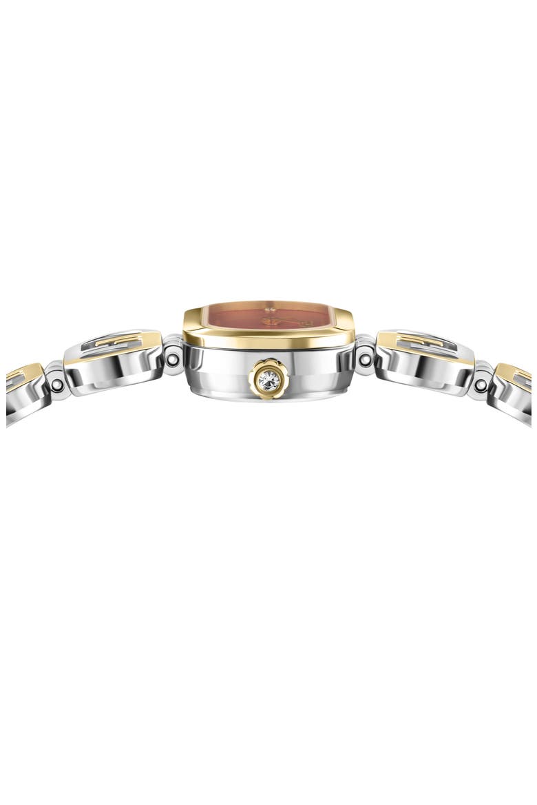 O'Lock Diamond Two-Tone Bracelet Watch, 28.3mm x 14.8mm, Alternate, color, TWO TONE