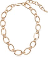Ettika Large Oval Chain Necklace