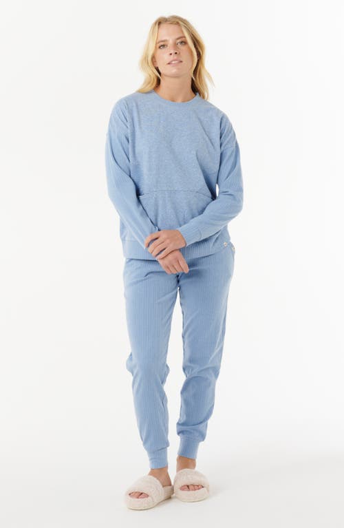 Rip Curl Cozy Fleece Sweatshirt In Blue