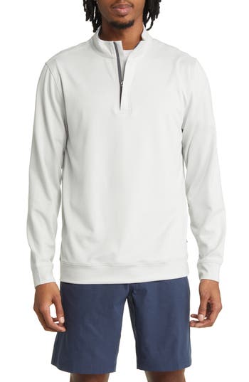 Swannies Mckinnon Quarter Zip Golf Pullover In Green