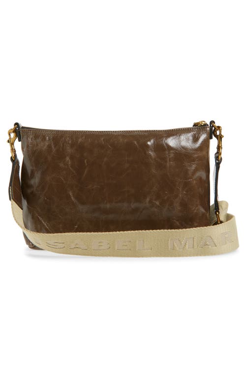 Isabel Marant Nessah Wardy Leather Crossbody Bag In Brown
