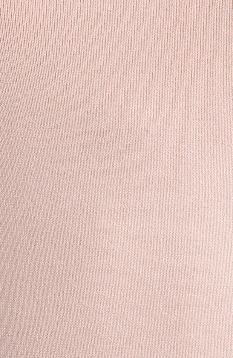 Elie Tahari The Mave Mixed Media Pleated Midi Sweater Dress, Alternate, color, 