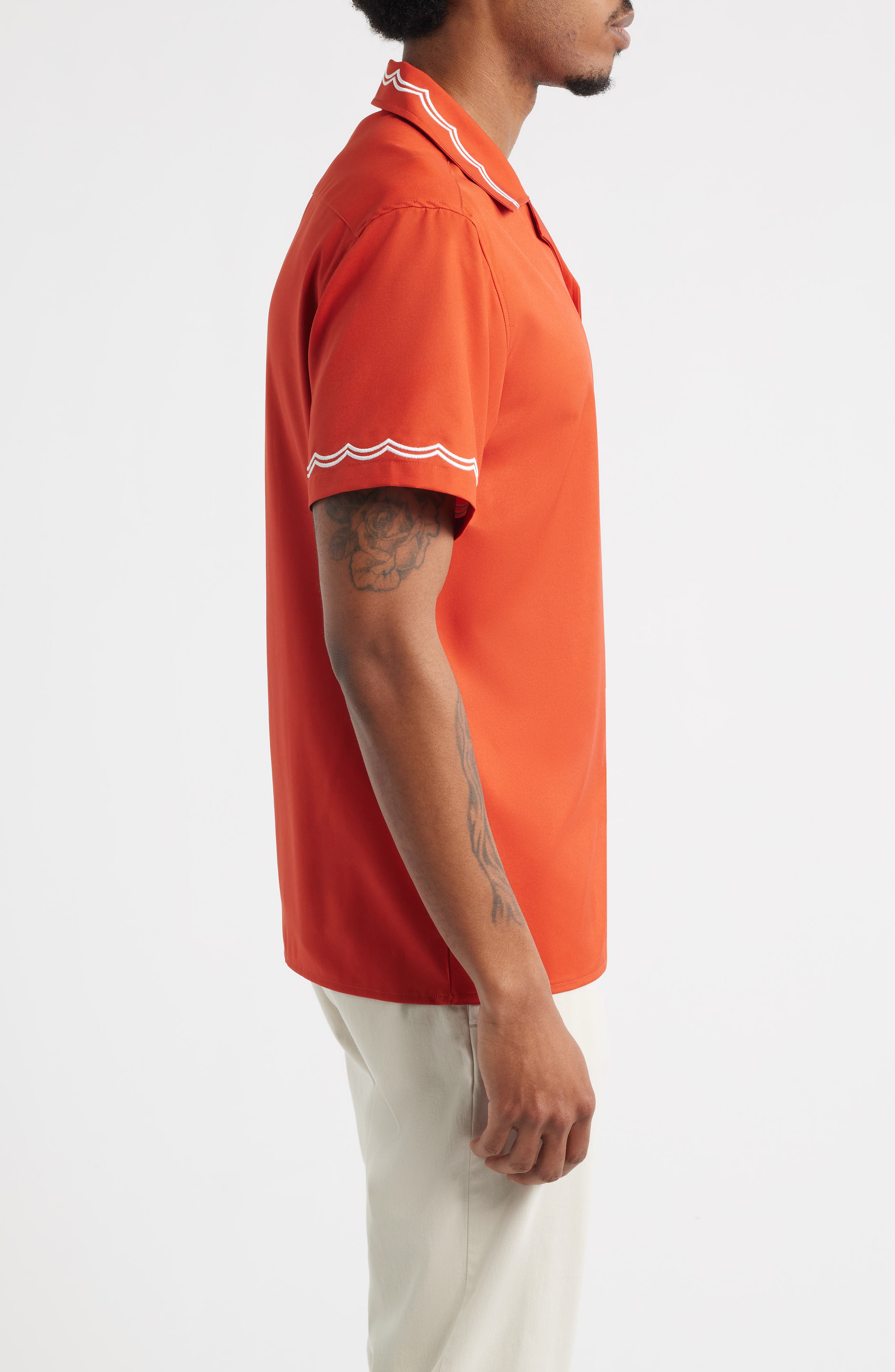 MAVRANS Rust Waves Performance Camp Shirt (Men) | Nordstrom
