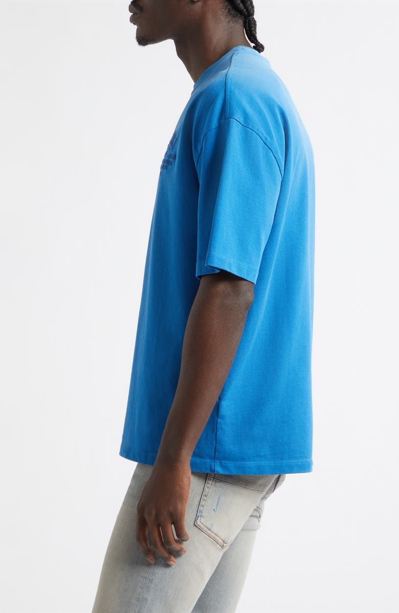 AMIRI Arts District Faded Cotton T-Shirt, Alternate, color, Sapphire