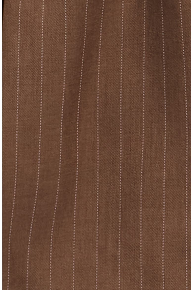 Kids' Pinstripe Cargo Miniskirt, Alternate, color, MOCHA