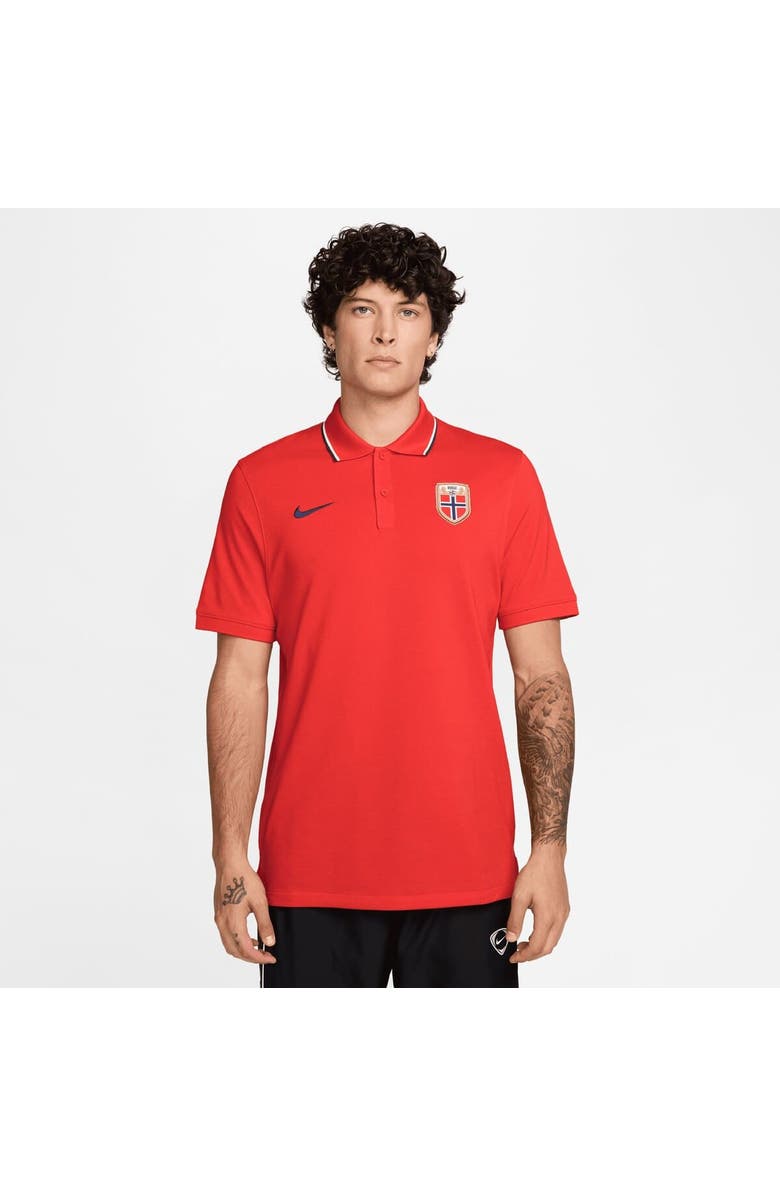 Nike Men's Nike Red Norway National Team Dri-FIT Polo, Main, color, Red