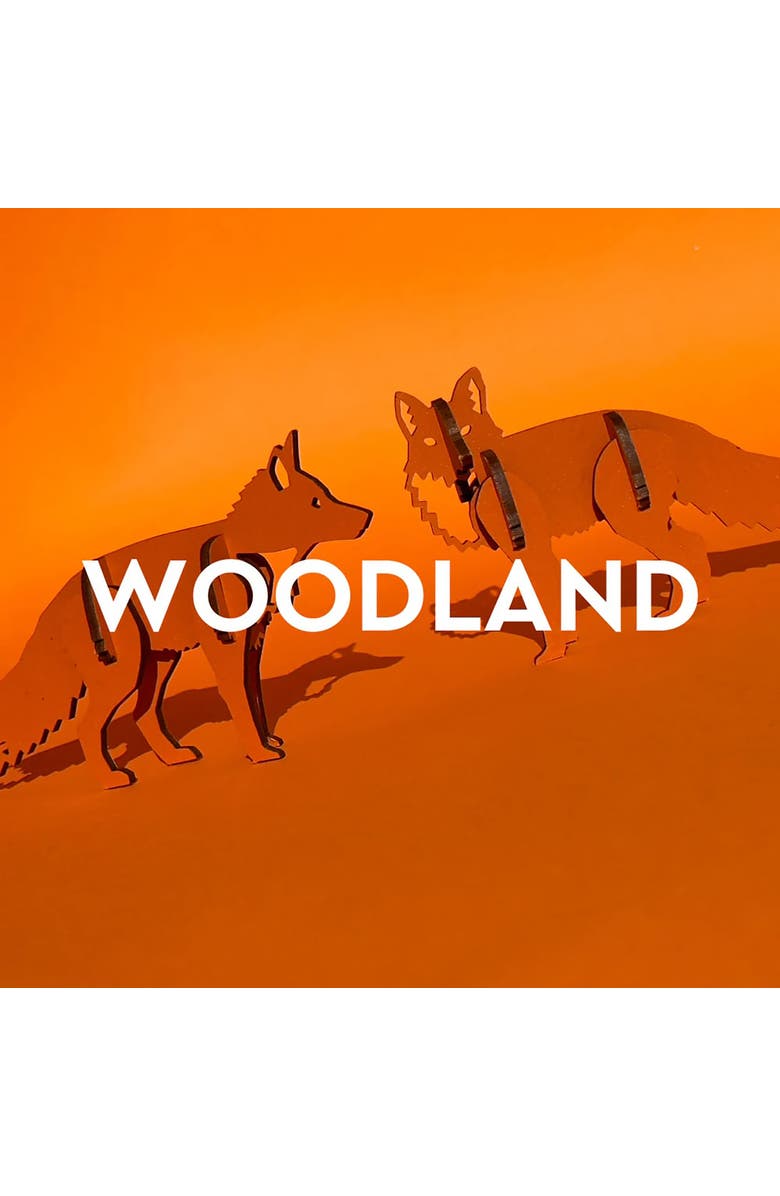 Little & Wood Woodlet Curious Fox 3D Wooden Kit Set, Ages 6+, Alternate, color, Multicolored