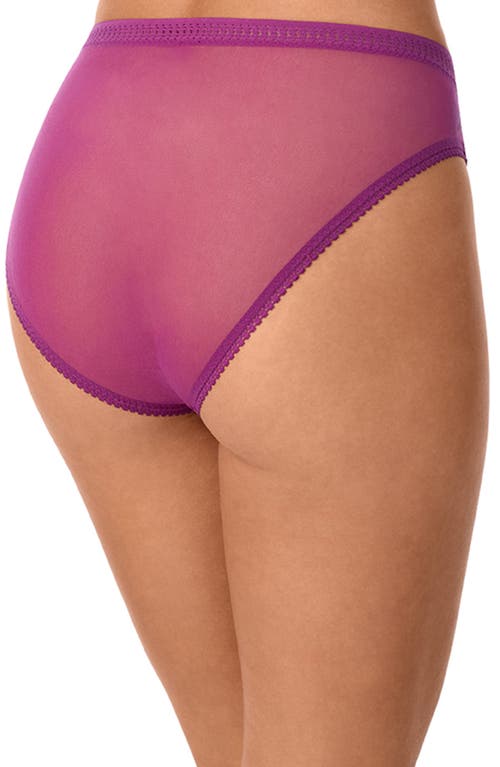 On Gossamer High Cut Briefs In Purple